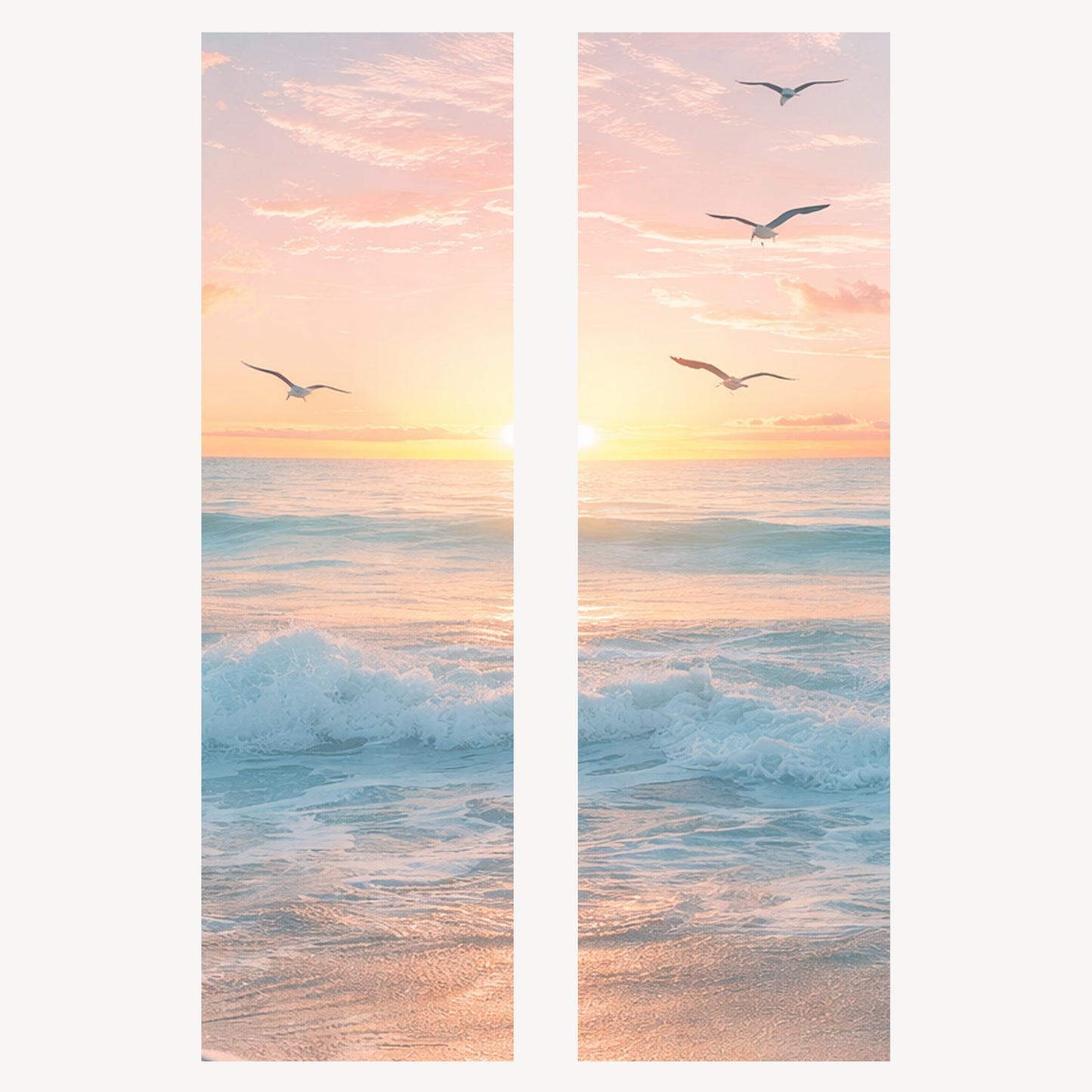Trauerschleife Sonnenuntergang Strand – Individuell bedruckbar | M14